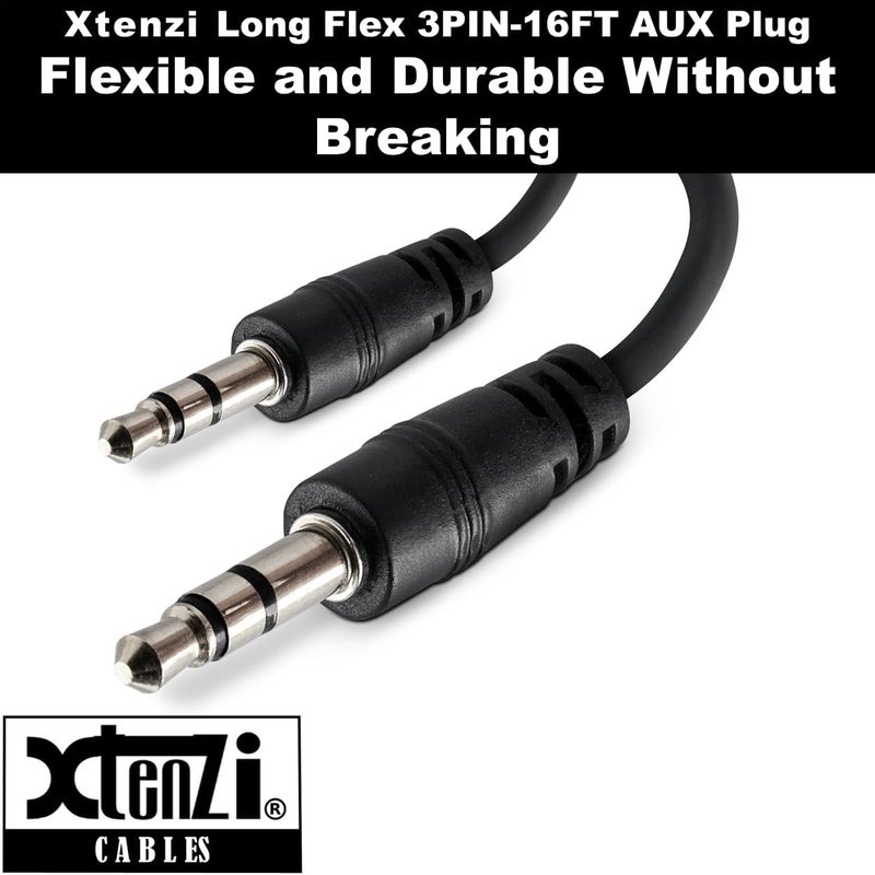 Xtenzi 3Pin Jack Flex Cable Wire Accessory for Bass Remote Knob Compatible with Kicker CX DX PX KEY500.1 Hideaway Amplifiers (15 Feet) - Image 4